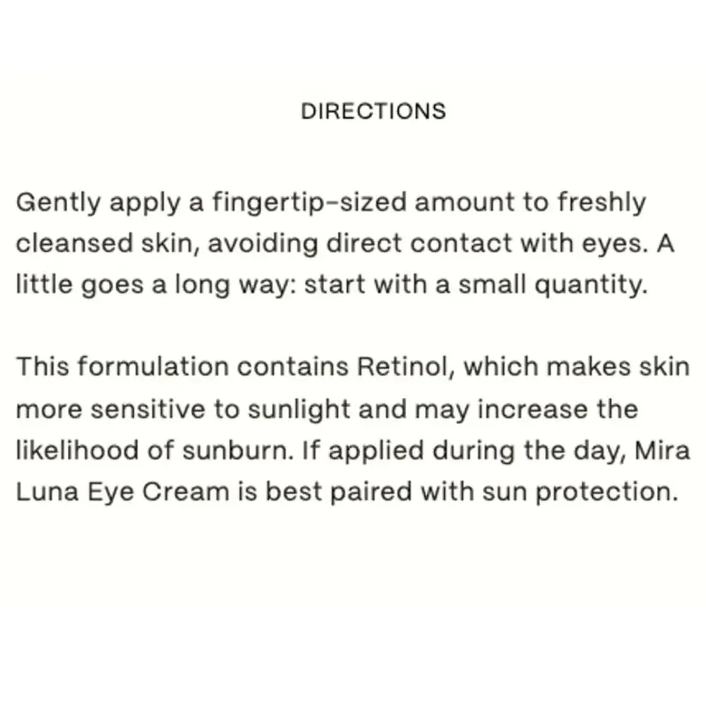 TwentyNine 29 Palms Jared Leto Mira Luna Eye Cream Prickly Pear Retinol - $97